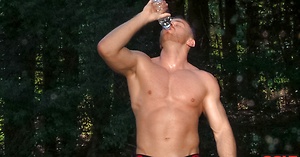 Muscle hunk masturbates & cums by Colt Studio image 1