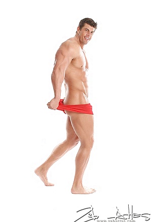 Red Underwear Pose. Zeb Atlas. by Zeb Atlas image 11