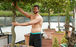 Muscular Straight Lad Cory gets his 1st Man Blow Job & Squirts for England! by English Lads image 5