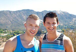 Muscle studs Jake & Kellan fuck by Randy Blue image 1