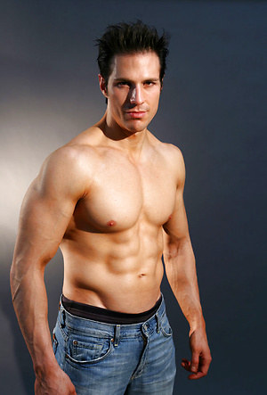 Hot muscled brunette Julian by Playgirl image 1