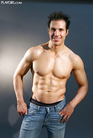 Hot muscled brunette Julian by Playgirl image 2