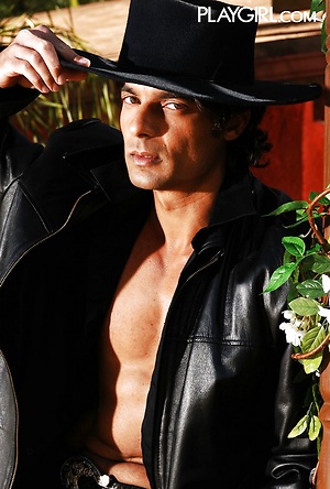 Brunette hoittie Steph as Zorro by Playgirl image 4