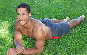 Ebony muscled athlete Clay by SeanCody image 1