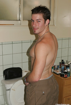 Mike Roberts Takes A Long Streaming Piss by Boys Pissing image 18