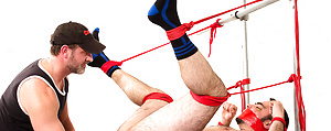 Mr. Kristofer fists Dolan Wolf by Bound Jocks image 12