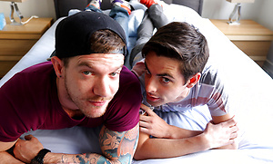 French twink Perry gets a rough ride from Aussie Skippy Baxter by Bentley Race image 12