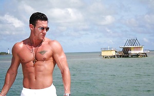 Javier Curved Dick Jerking On The Boat by ManAvenue image 3