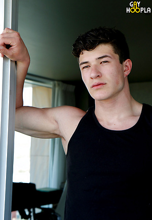 Tall STUD Brett Lucci Jerks His COCK by Gayhoopla image 1